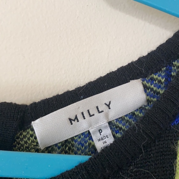 Milly Jacquard Sweater Wool/Mohair Blend - Picture 5 of 6